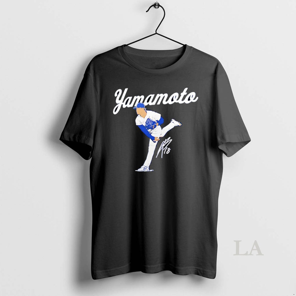 Original Yoshinobu Yamamoto Signature Los Angeles Dodgers Shirt Hoodie Sweatshirt | PurePodTees.com