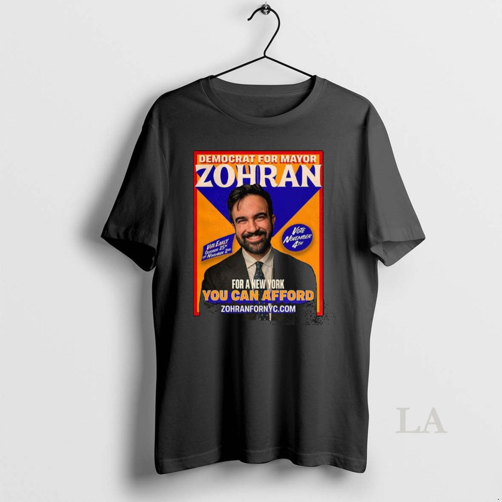 Original Zohran Mamdani For New York City You Can Afford Shirt Hoodie Sweatshirt | PurePodTees.com