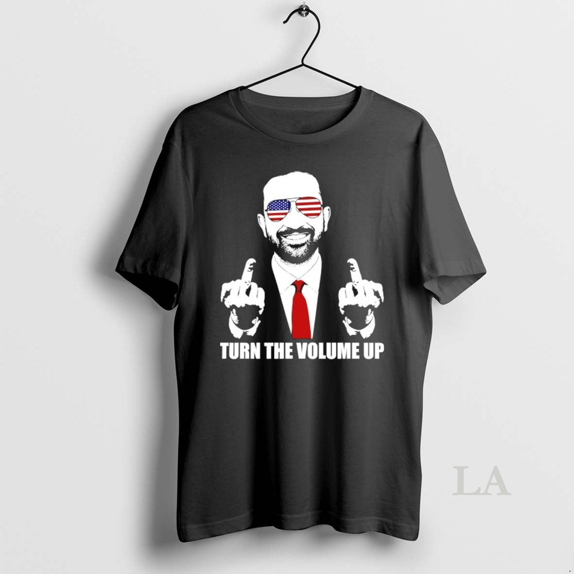 Original Zohran Mamdani Middle Finger Turn The Volume Up Shirt Hoodie Sweatshirt | PurePodTees.com