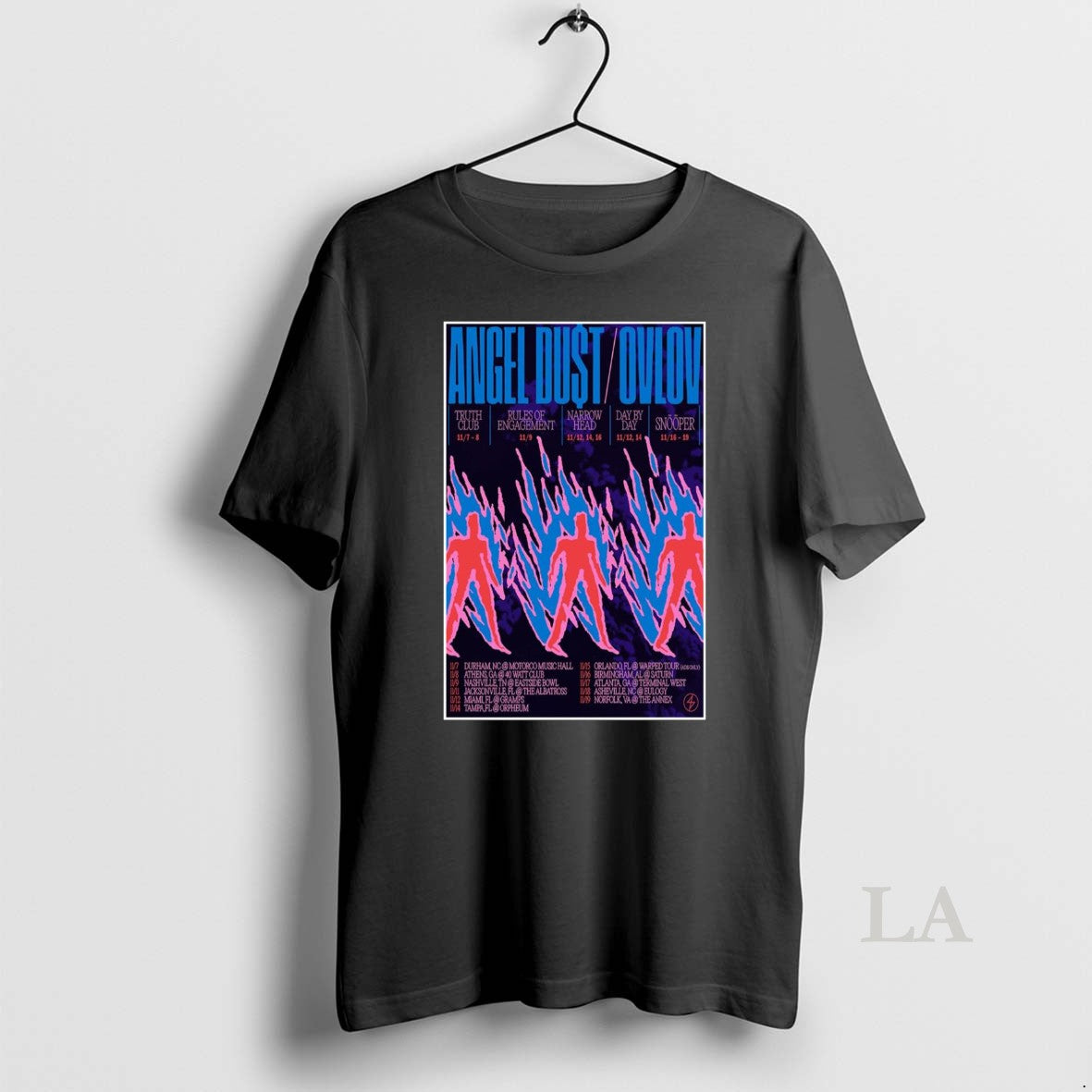 Original Angel Dust Ovlov November Shows 2025 Shirt Hoodie Sweatshirt | PurePodTees.com