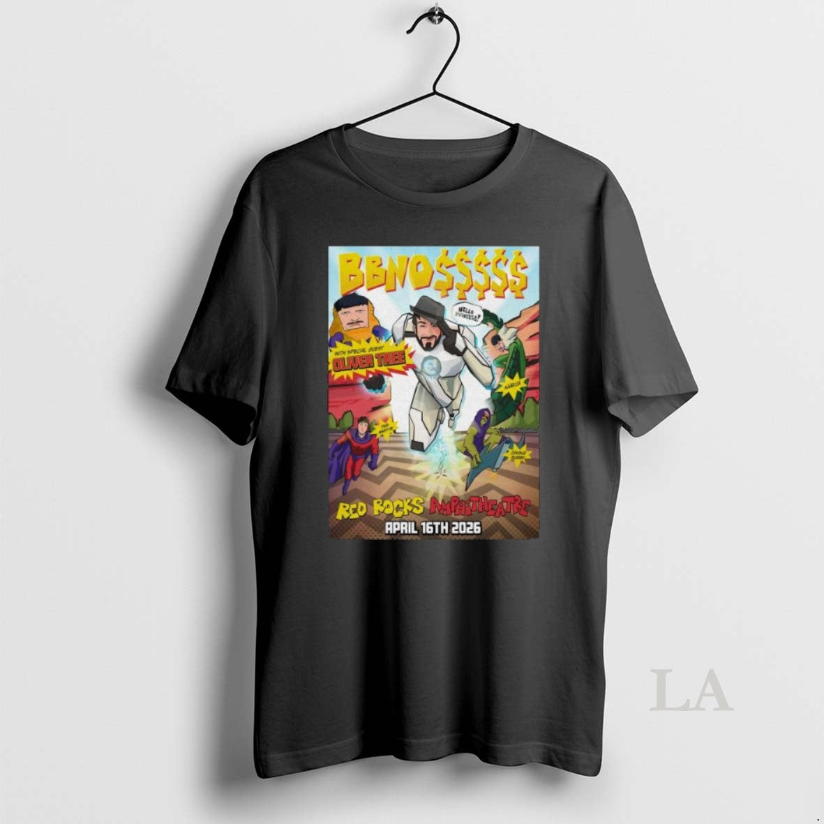 Original Bbno April 16 2026 Red Rocks Amphitheatre Morrison Long Sleve Shirt Hoodie Sweatshirt | PurePodTees.com