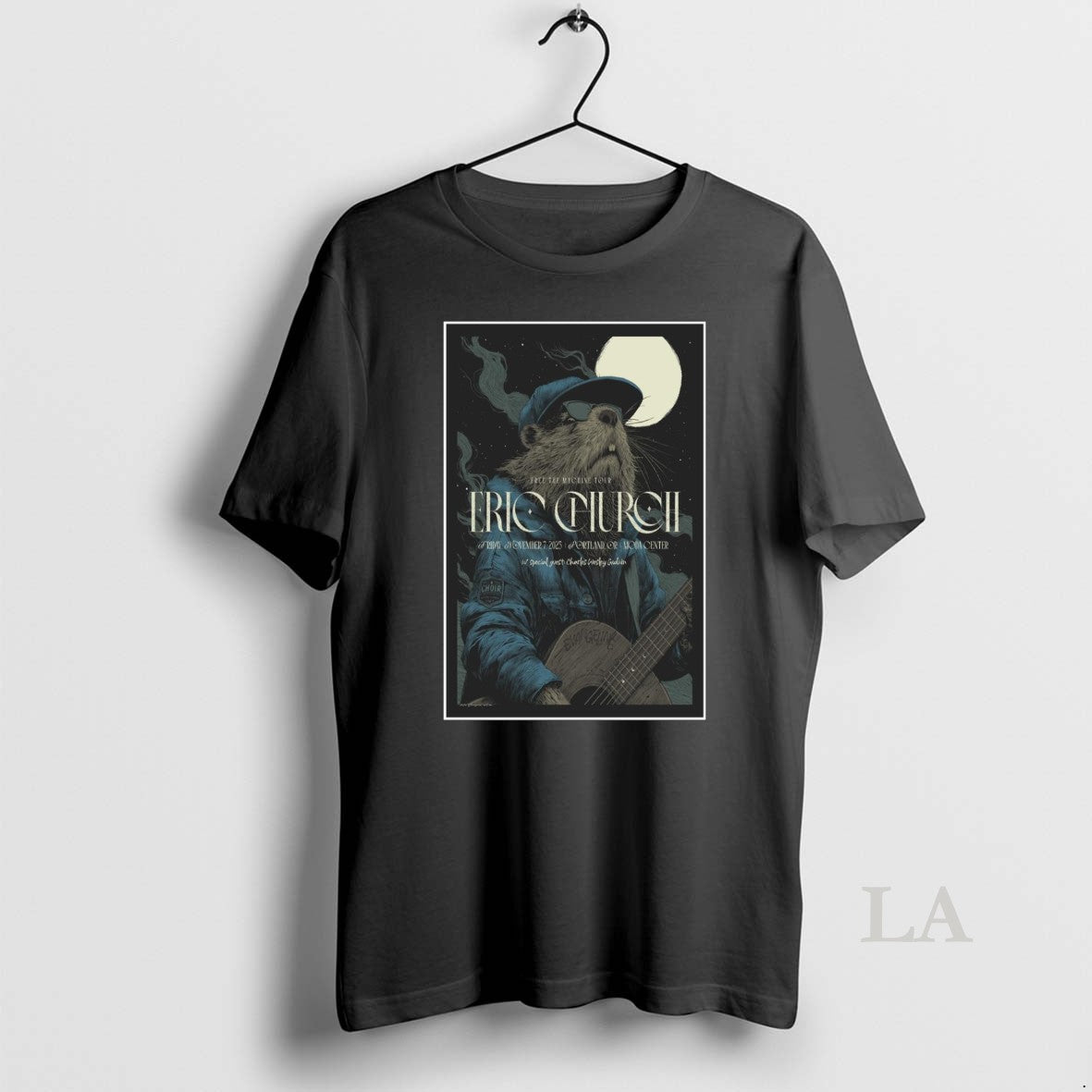 Original Eric Church In Portland Or November 7 2025 Concert Shirt Hoodie Sweatshirt | PurePodTees.com