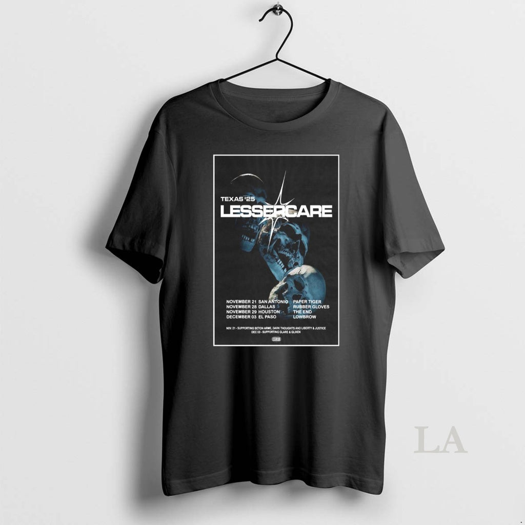 Original Lessercare Texas 2025 Shirt Hoodie Sweatshirt | PurePodTees.com