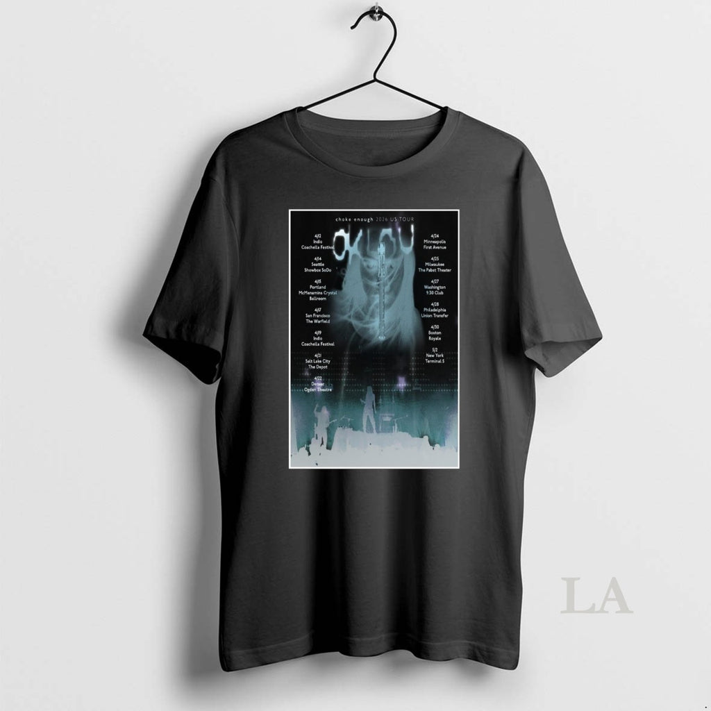 Original Oklou Choke Enough 2026 Us Tour Shirt Hoodie Sweatshirt | PurePodTees.com