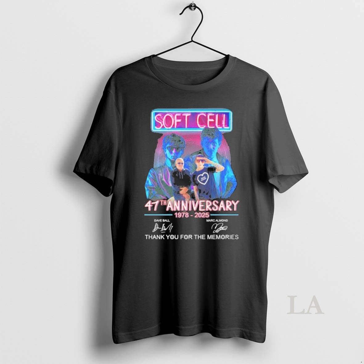 Original Soft Cell 41th Anniversary 1978 2025 Thank You For The Memories Signatures Shirt Hoodie Sweatshirt | PurePodTees.com