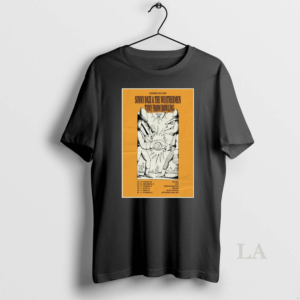 Original Sunny Daze The Weathermen December 2025 Tour Shirt Hoodie Sweatshirt | PurePodTees.com