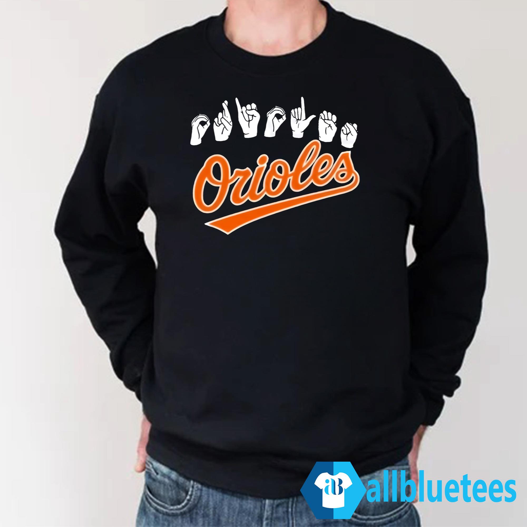 Orioles ASL Hand Sign Shirt