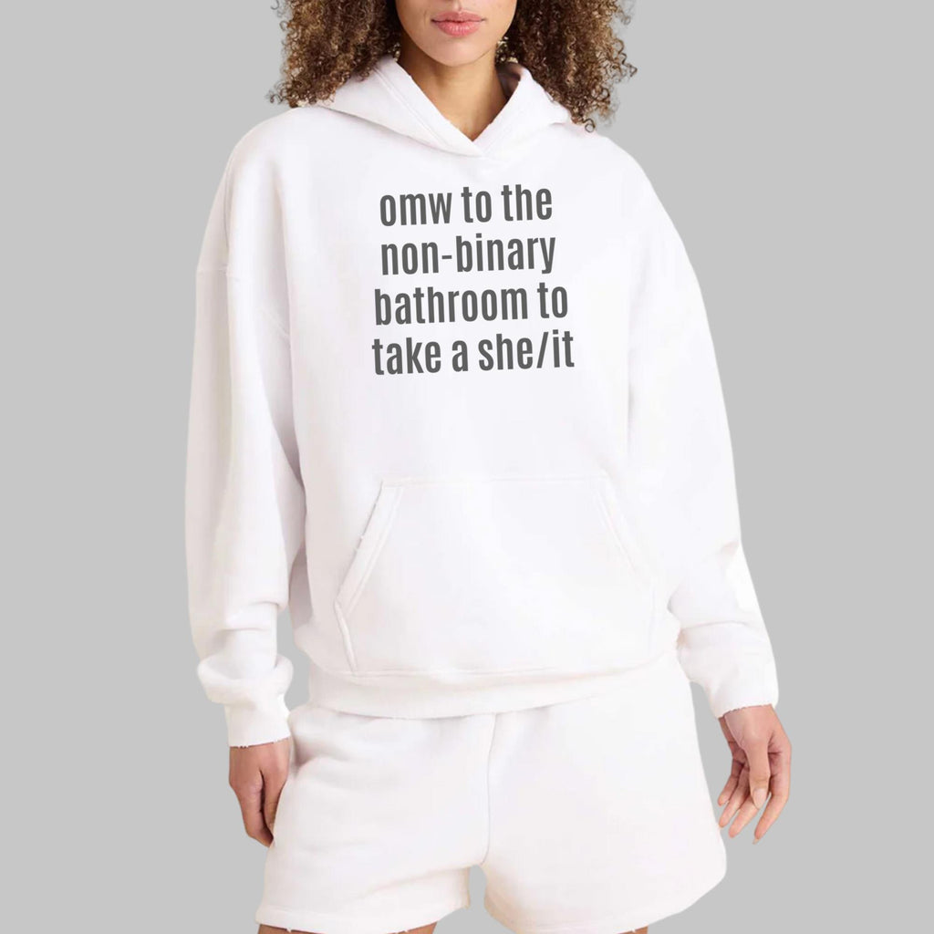Omw To The Non-Binary Bathroom Shirt