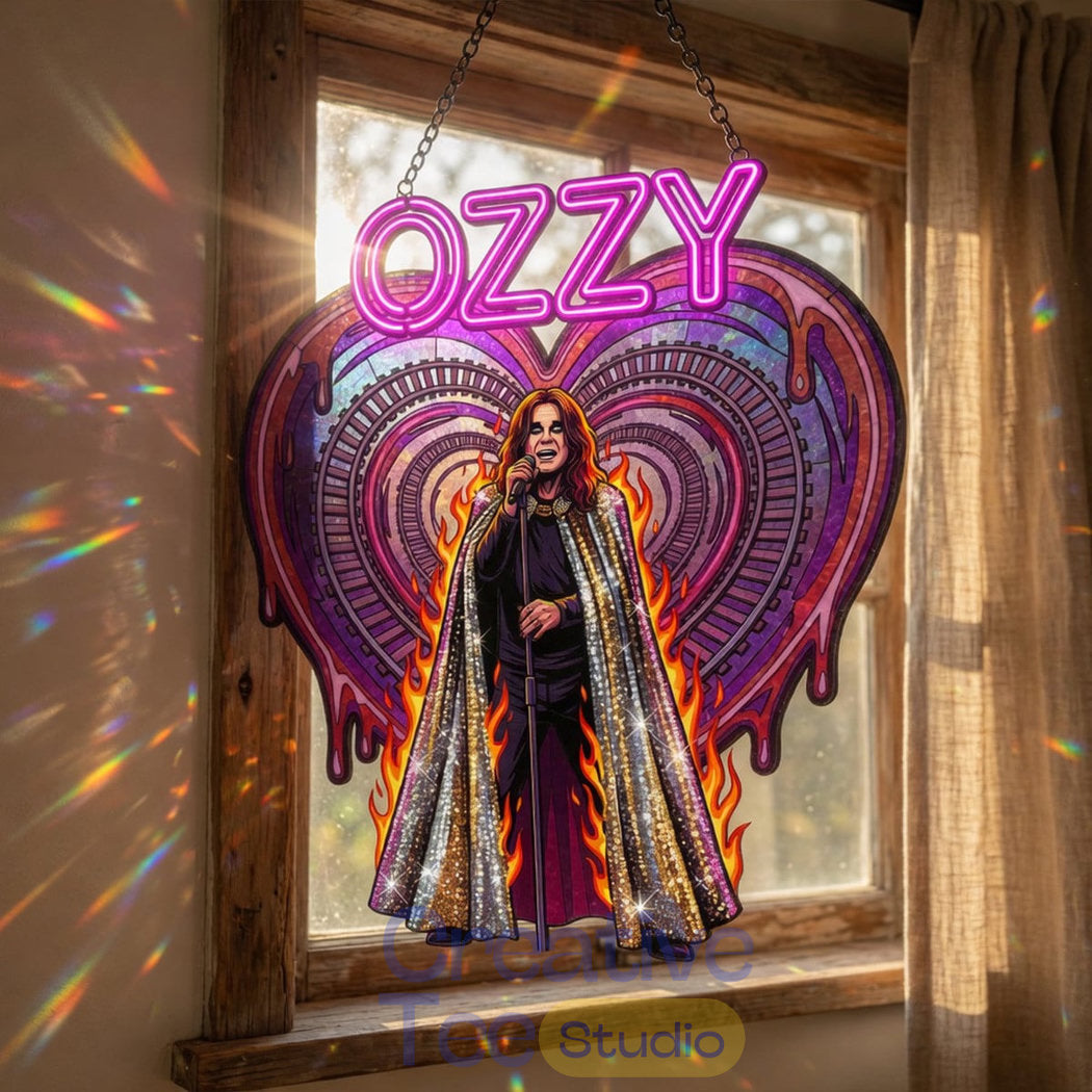 Ozzy Osbourne “Prince of Darkness” Premium Suncatcher Home Decor
