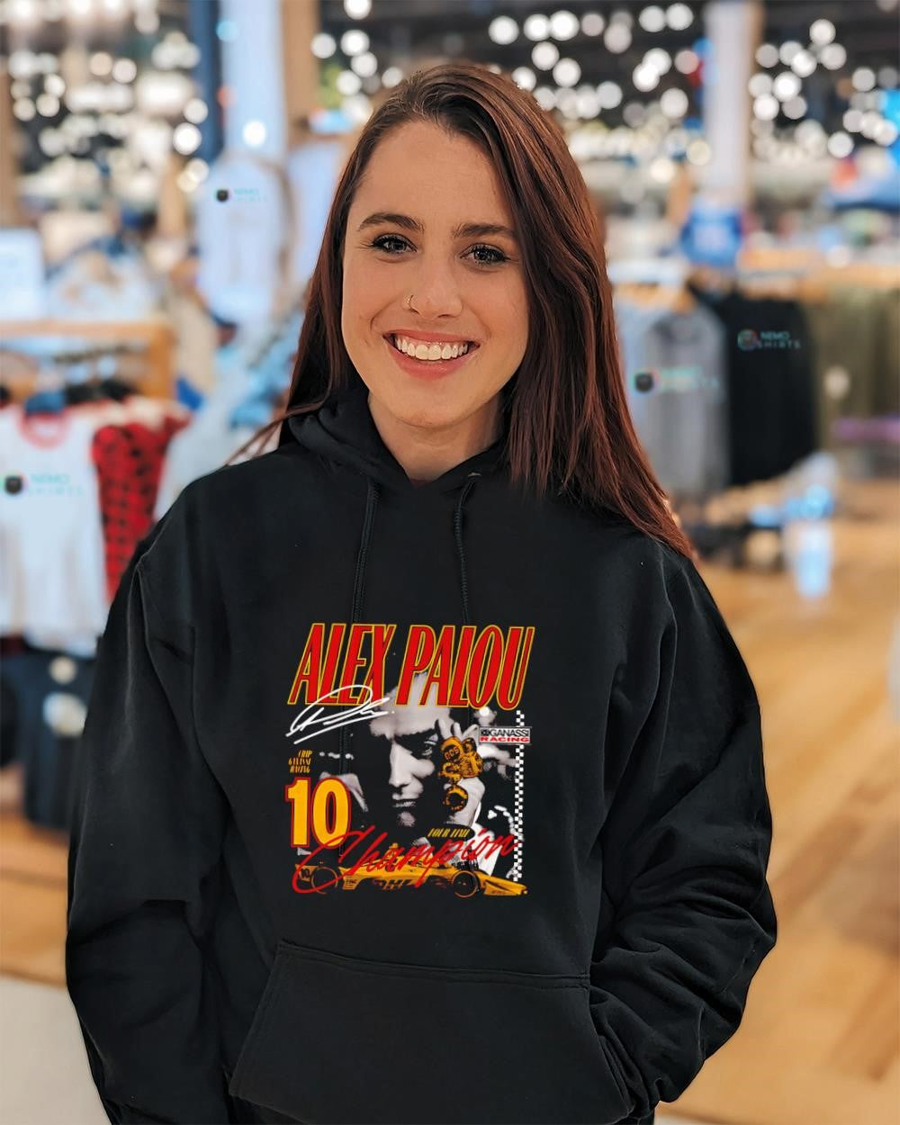 Alex Palou 10 Ganass racing four-time champ signature shirt