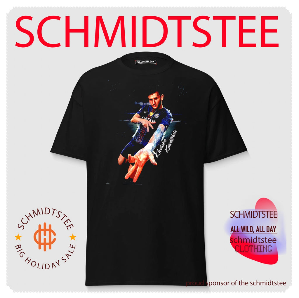 PSG Khvicha Kvaratskhelia Hip hop hand shirt