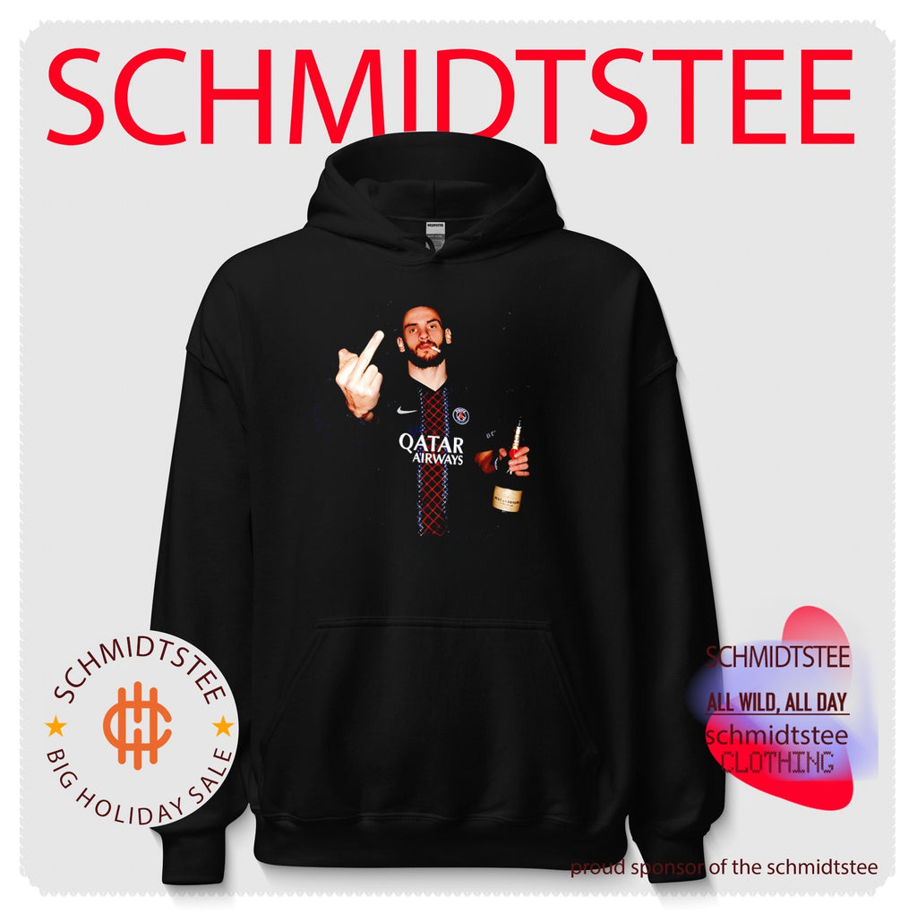 PSG Khvicha Kvaratskhelia holding beer Middle finger shirt
