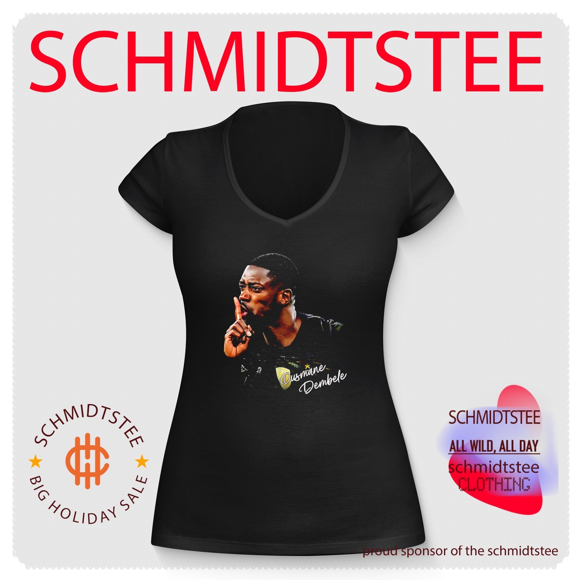 PSG Ousmane Dembele shhh graphic shirt