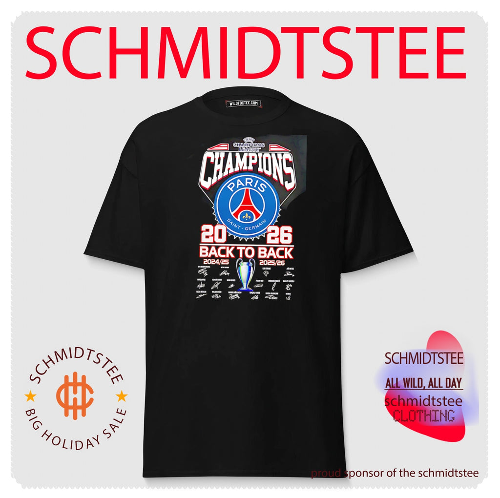 Paris Saint-Germain 2024-25 2025-26 UEFA Champions League team logo signature shirt
