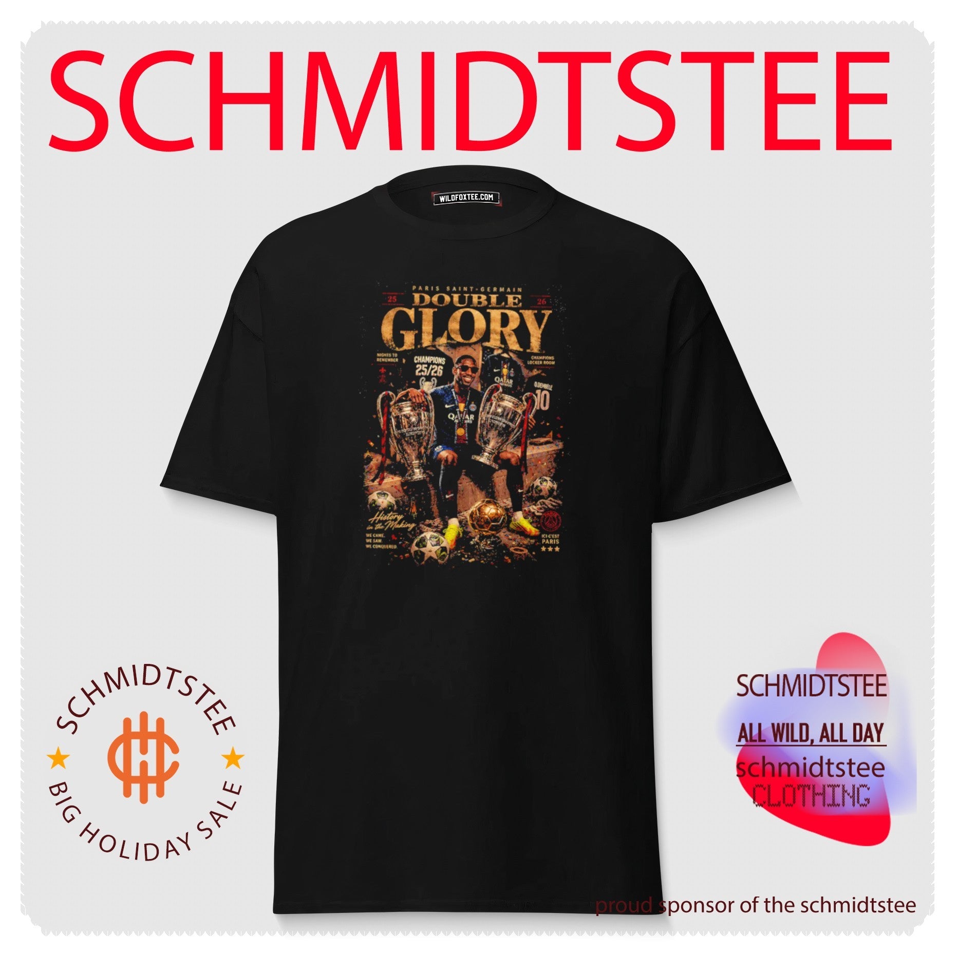 Paris Saint-Germain Double Glory Champions League Champions 2025-26 shirt