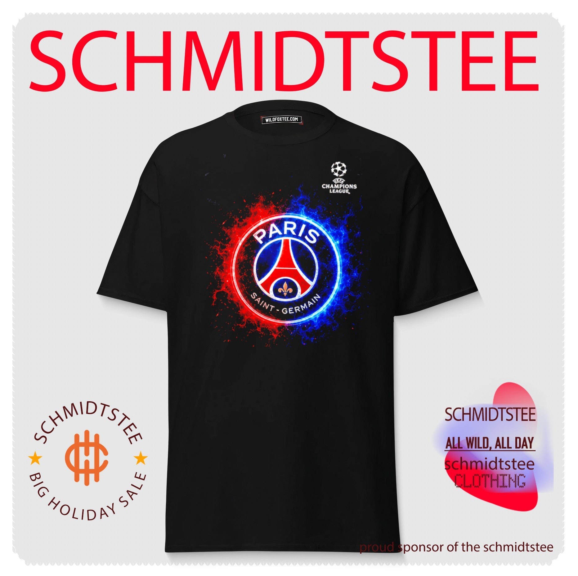 Paris Saint-Germain FC UEFA Champions League 2025-26 Champions logo shirt