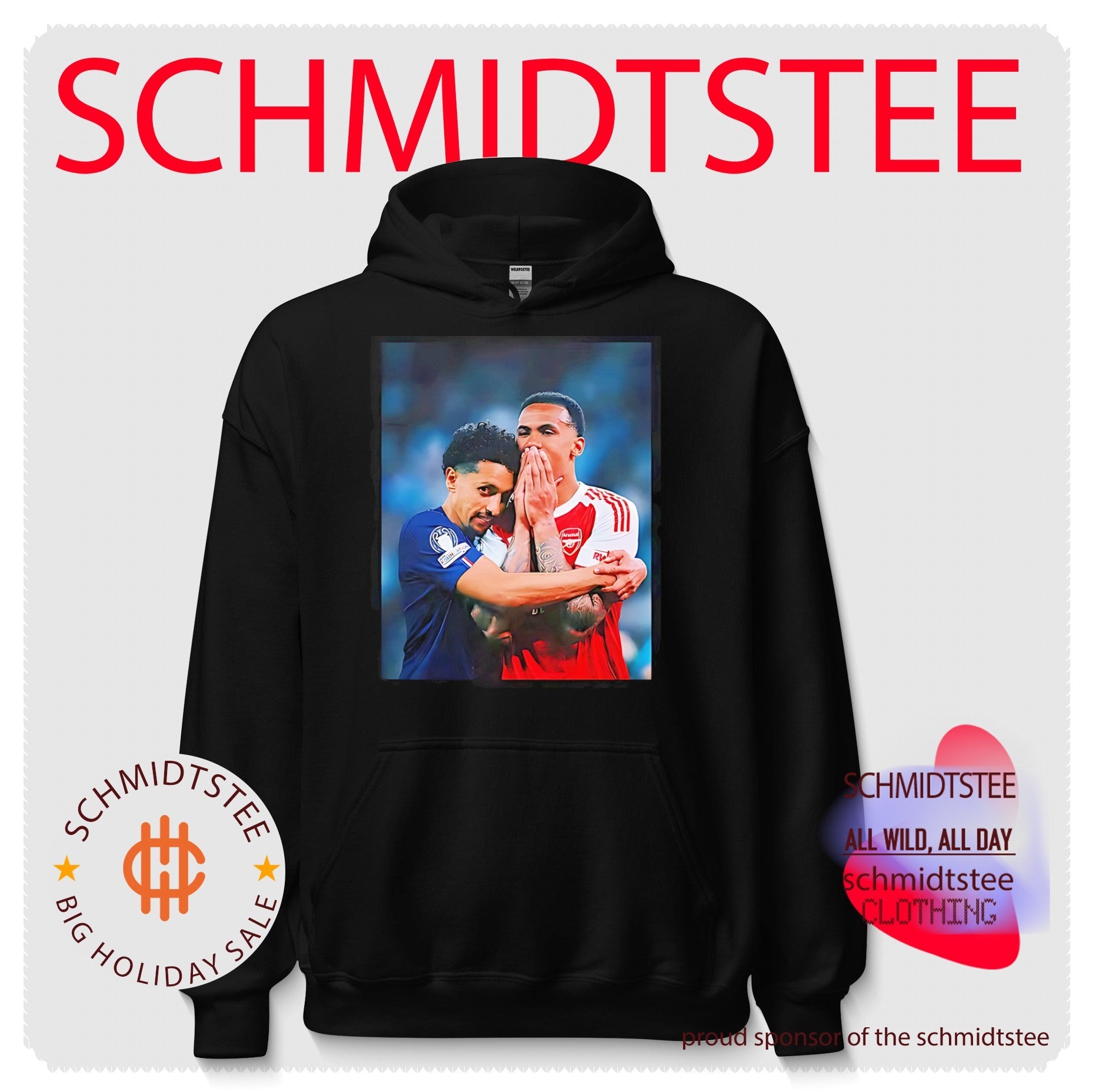 Paris Saint-Germain Marquinhos and Gabriel Magalhaes photo frame shirt
