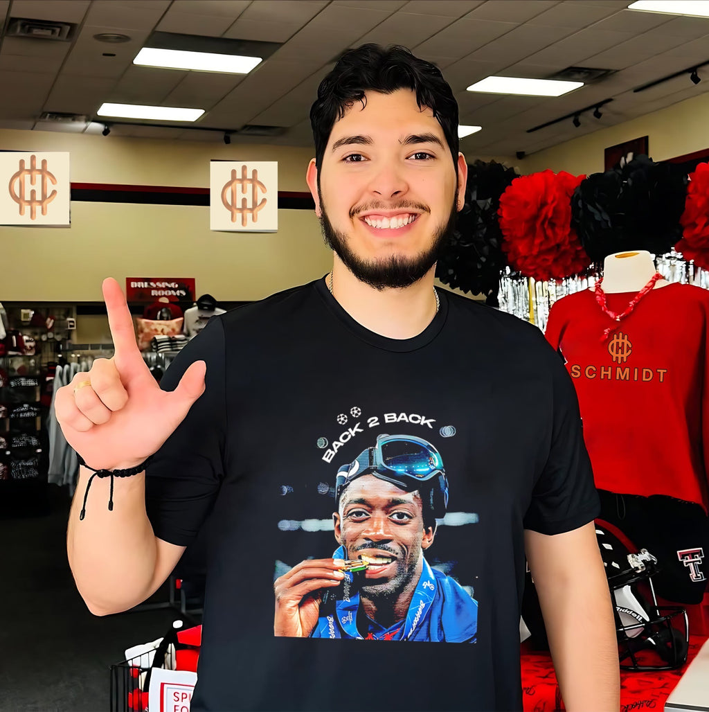Paris Saint-Germain Ousmane Dembele back 2 back graphic shirt