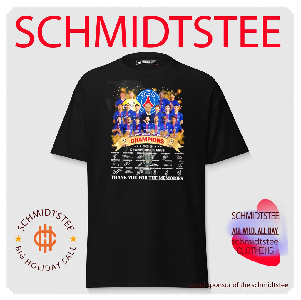 Paris Saint-Germain football club Champions 2025 2026 signature shirt