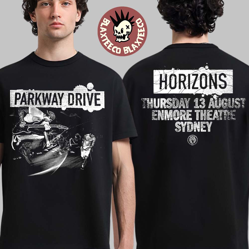 Parkway Drive Killing Horizons Tour 2026 Sydney Australia At Enmore Theatre On 13 August 2026 With Horizons T-Shirt