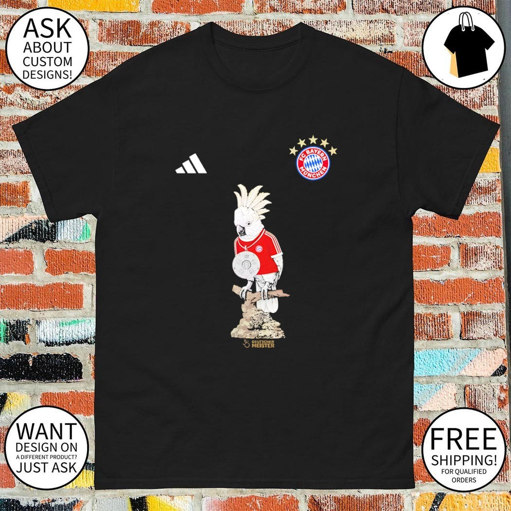 Parrot Bayern Munich FC Celebration 35 Deutscher Meister German Champions 2026 shirt