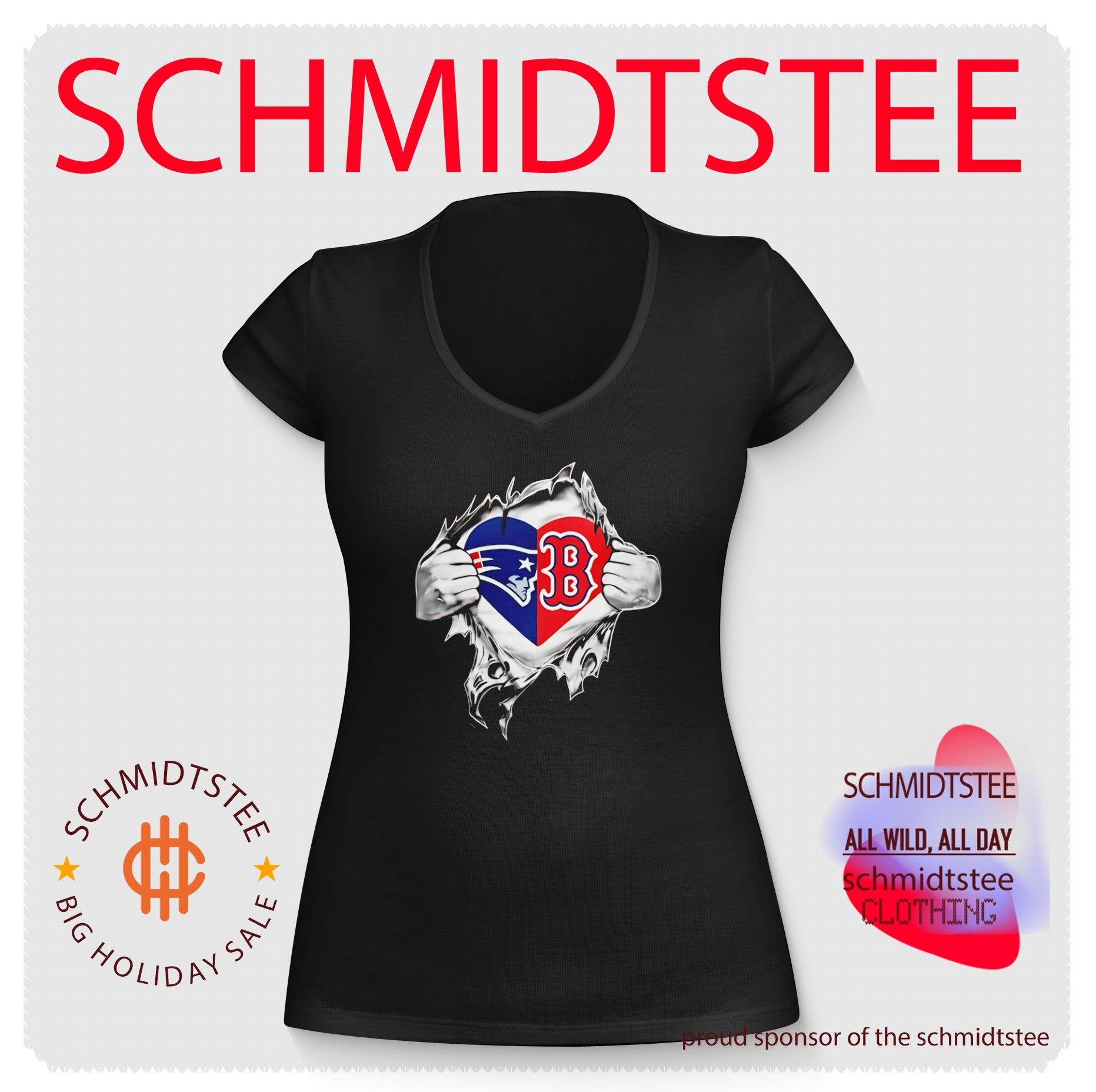 Patriots and Red Sox It Is in My Heart MLB shirt
