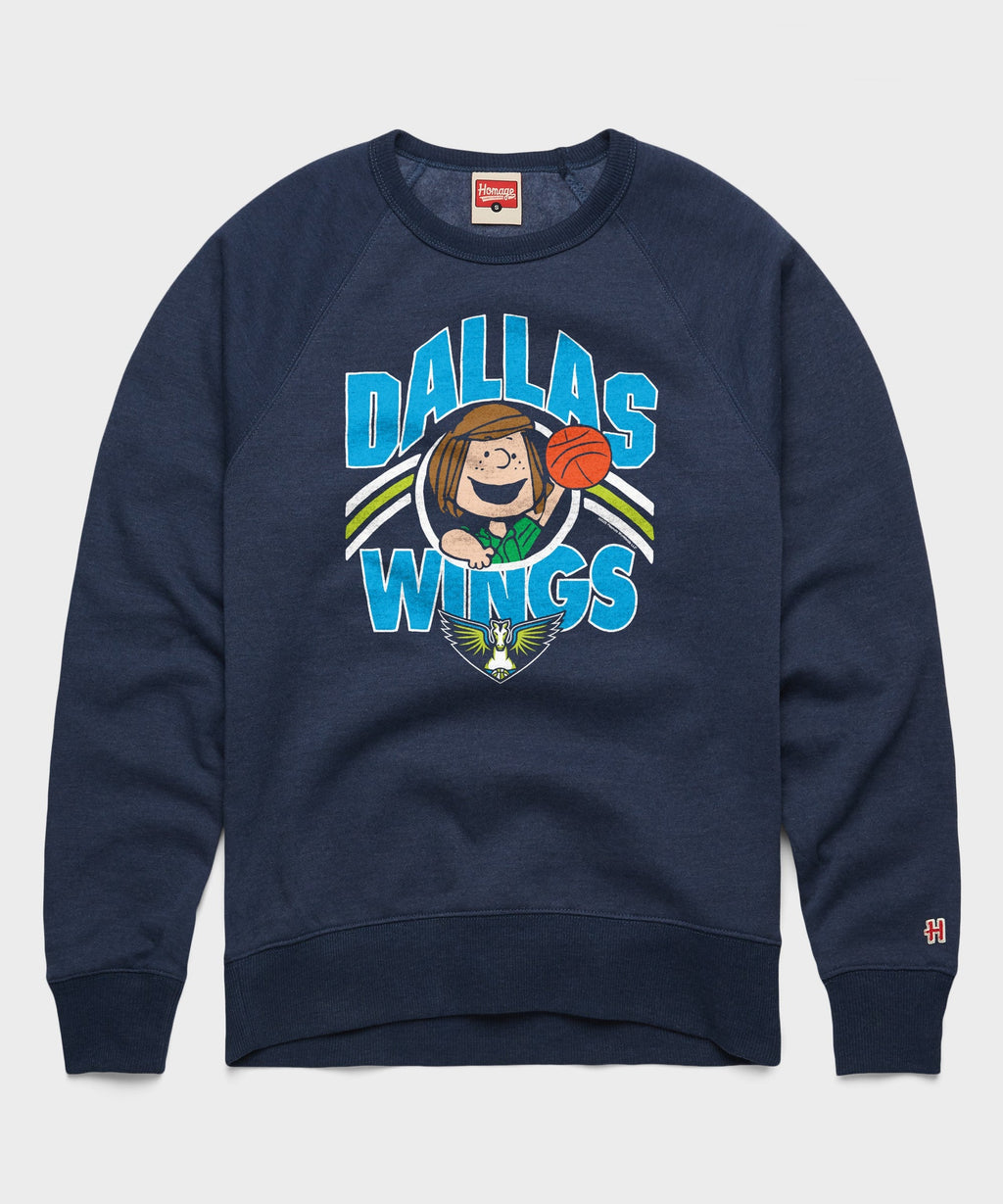 Peanuts Peppermint Patty x Dallas Wings Crewneck