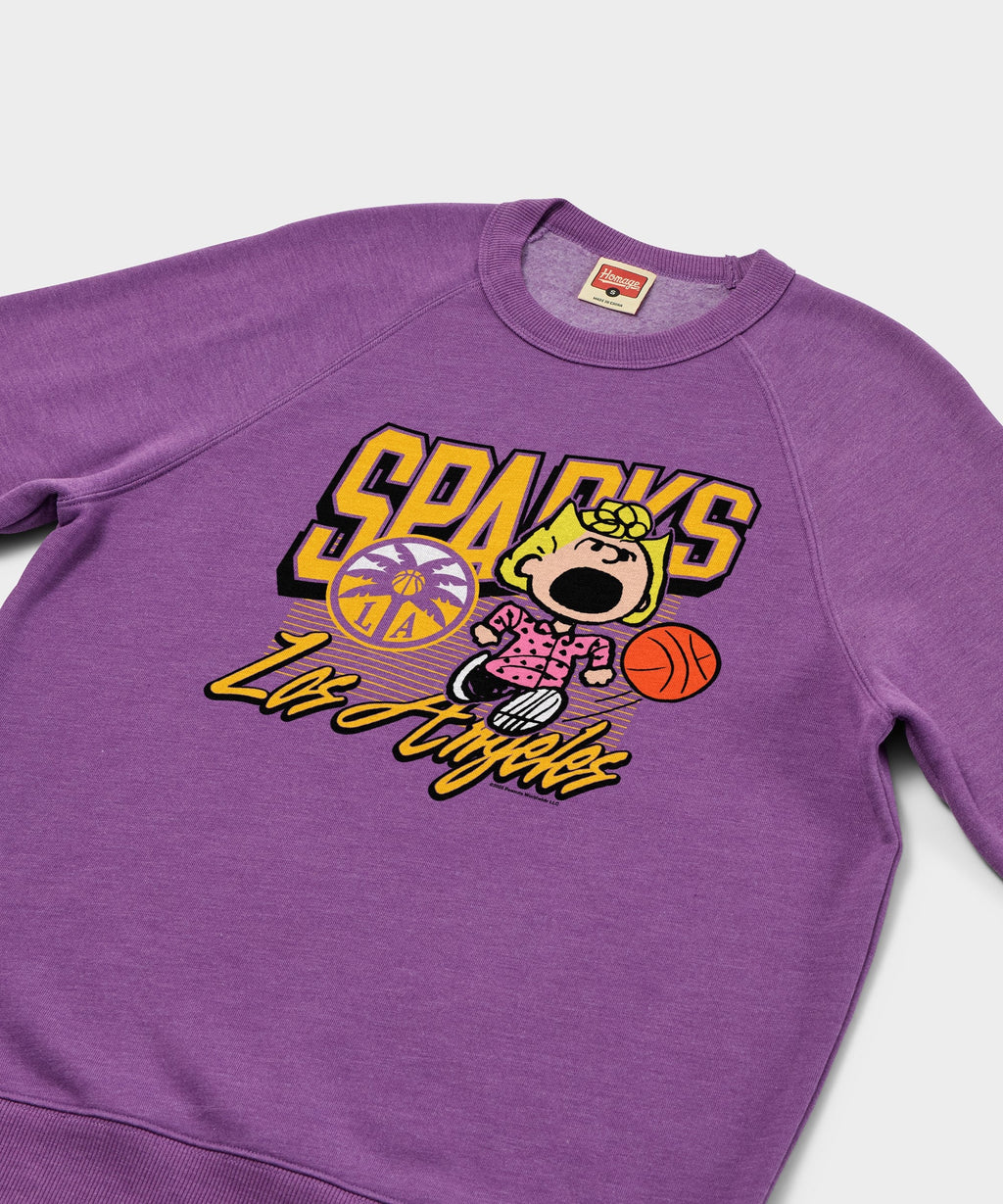 Peanuts Sally x Los Angeles Sparks Crewneck