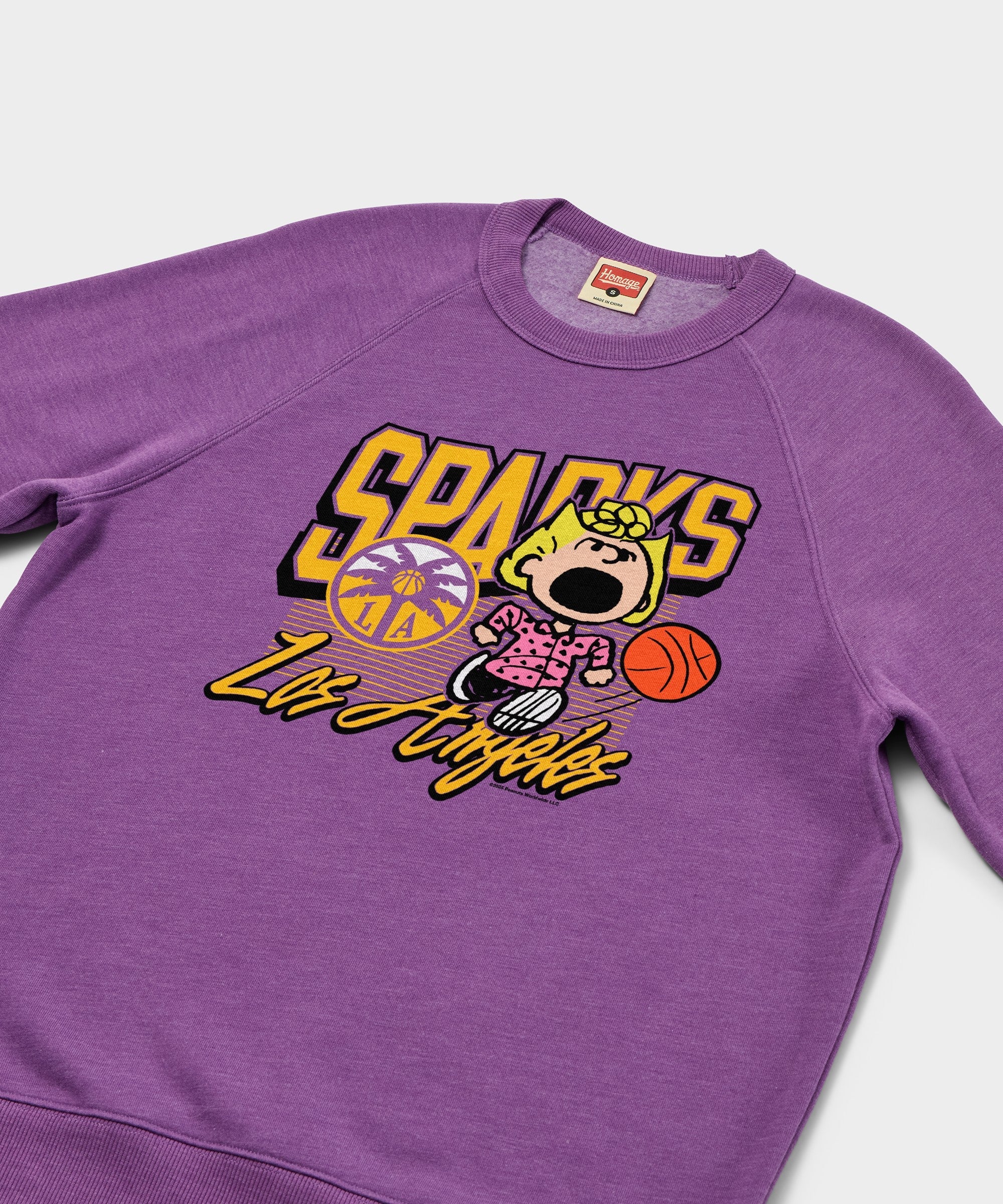 Peanuts Sally x Los Angeles Sparks Crewneck
