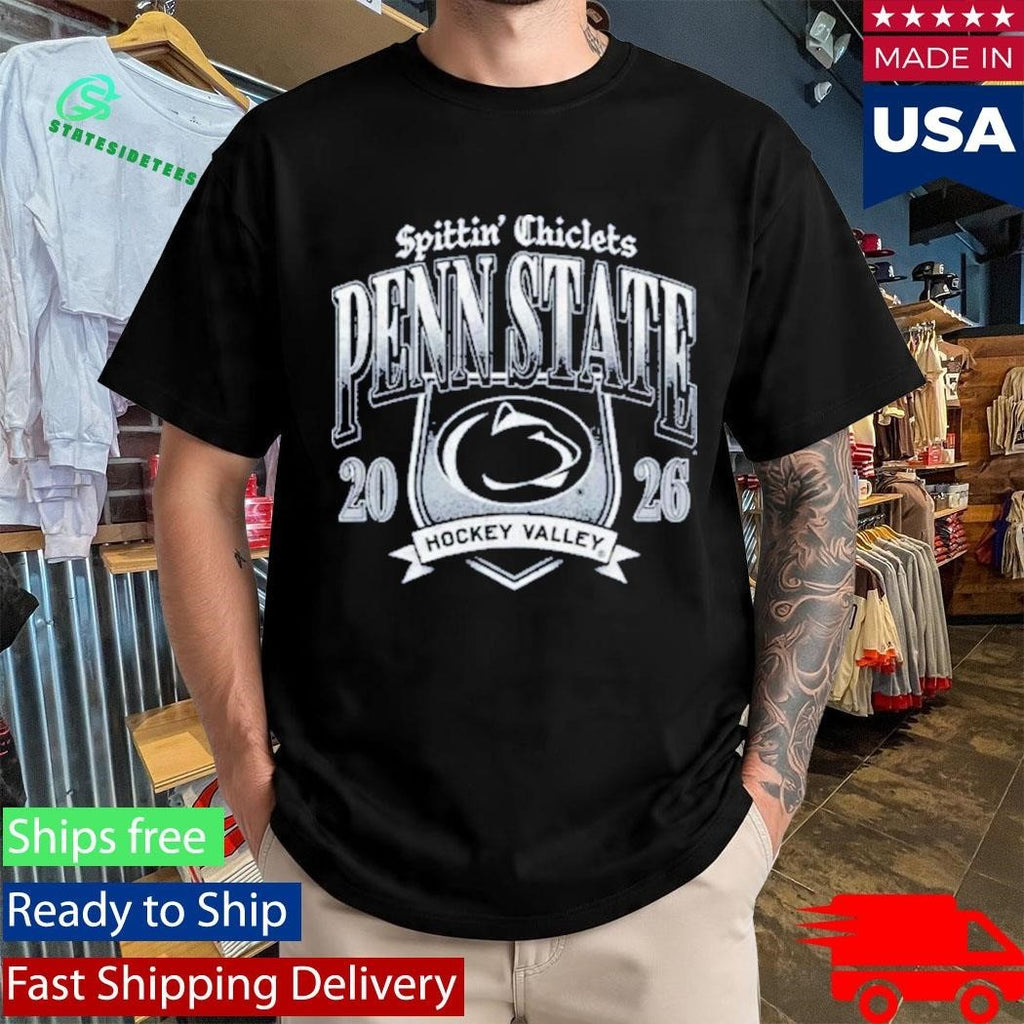 Penn State Hockey X Spittin Chiclets Emblem Shirt