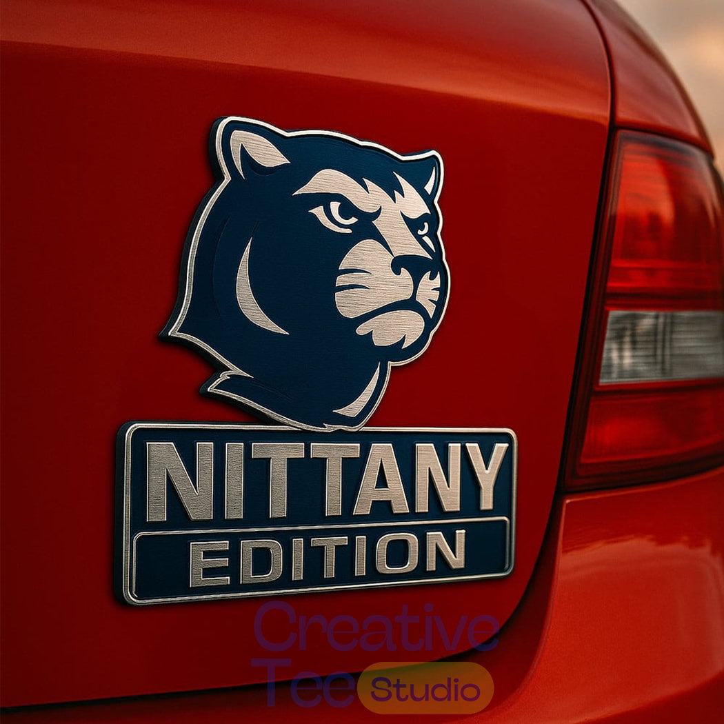 Penn State Nittany Lions Custom Car Name Badge
