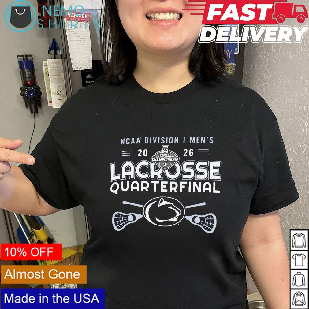 Penn State Nittany Lions NCAA DI men’s 2026 lacrosse quarterfinal shirt