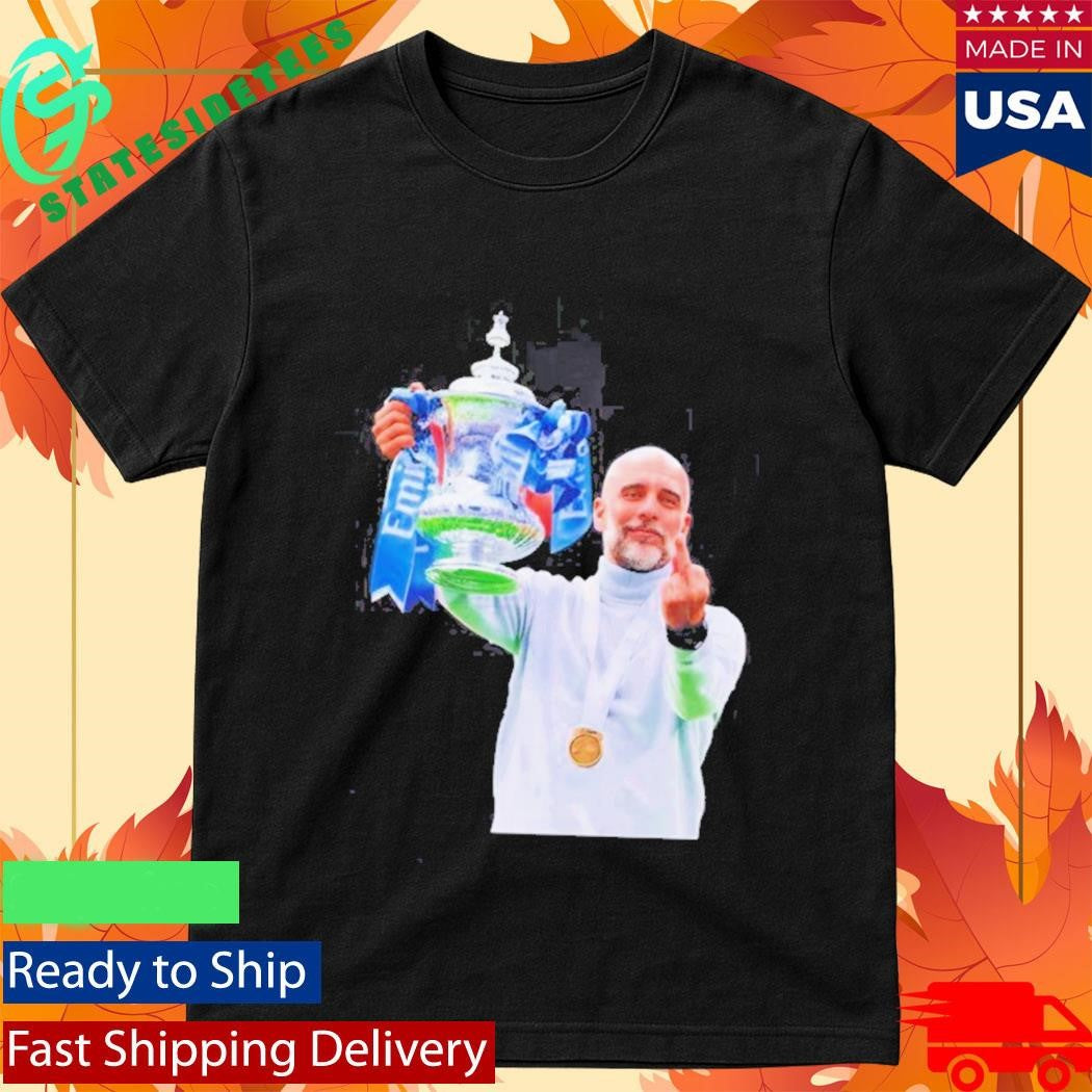 Pep Guardiola 2026 Champions Middle Finger Shirt