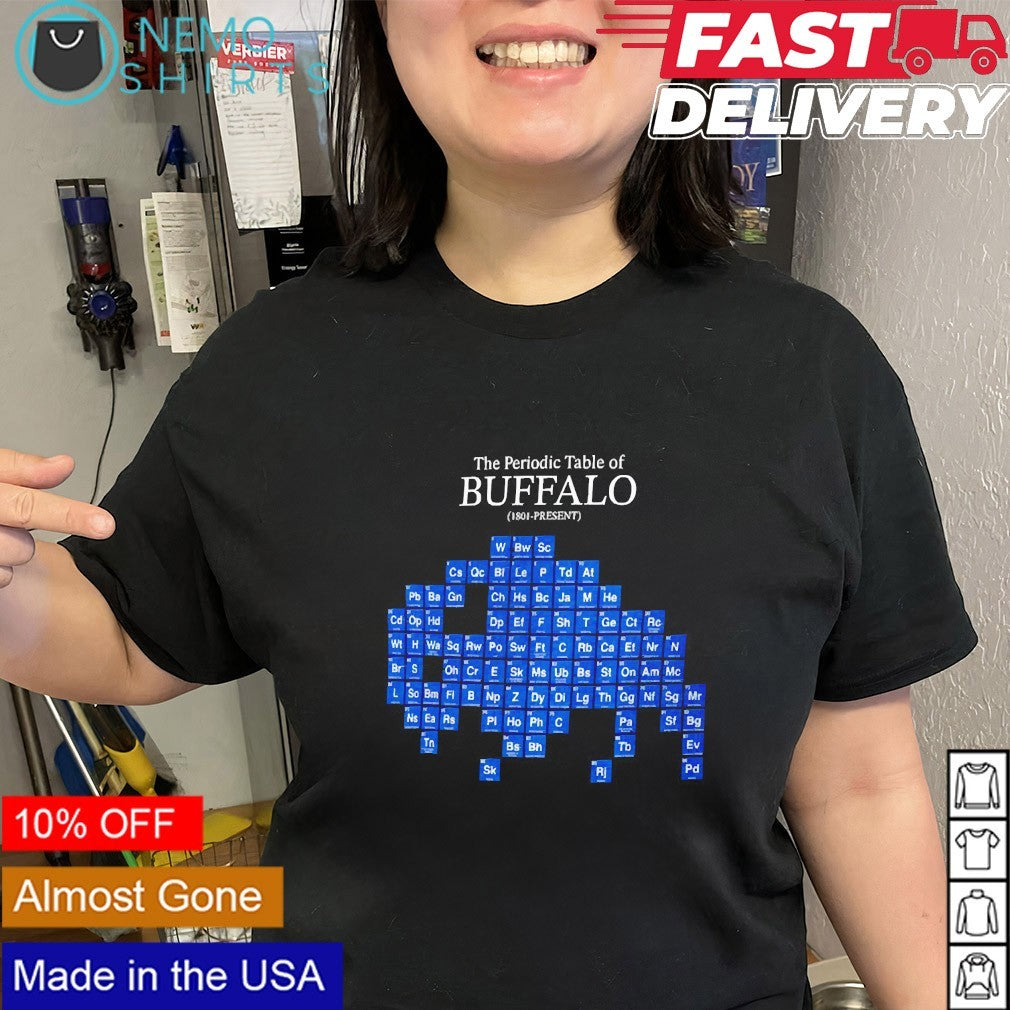 Periodic table of Buffalo Bills shirt