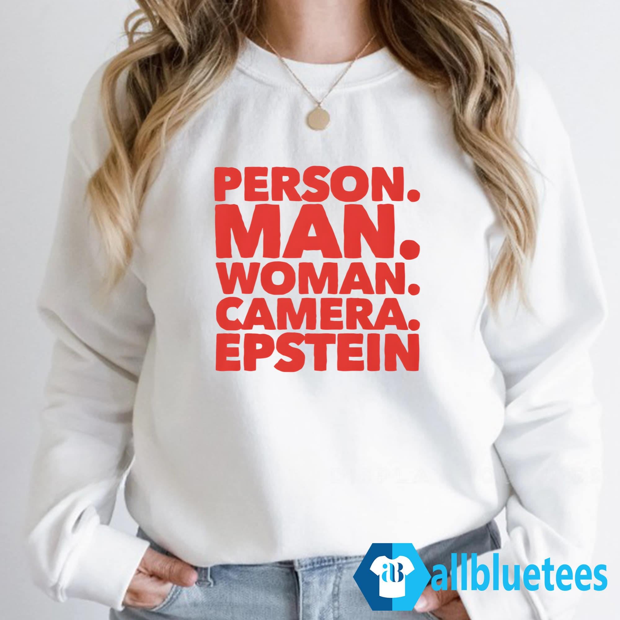 Person Man Woman Camera Epstein Shirt