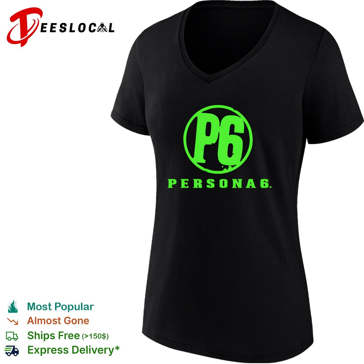 Persona 6 P6 Logo Gaming Video Game shirt
