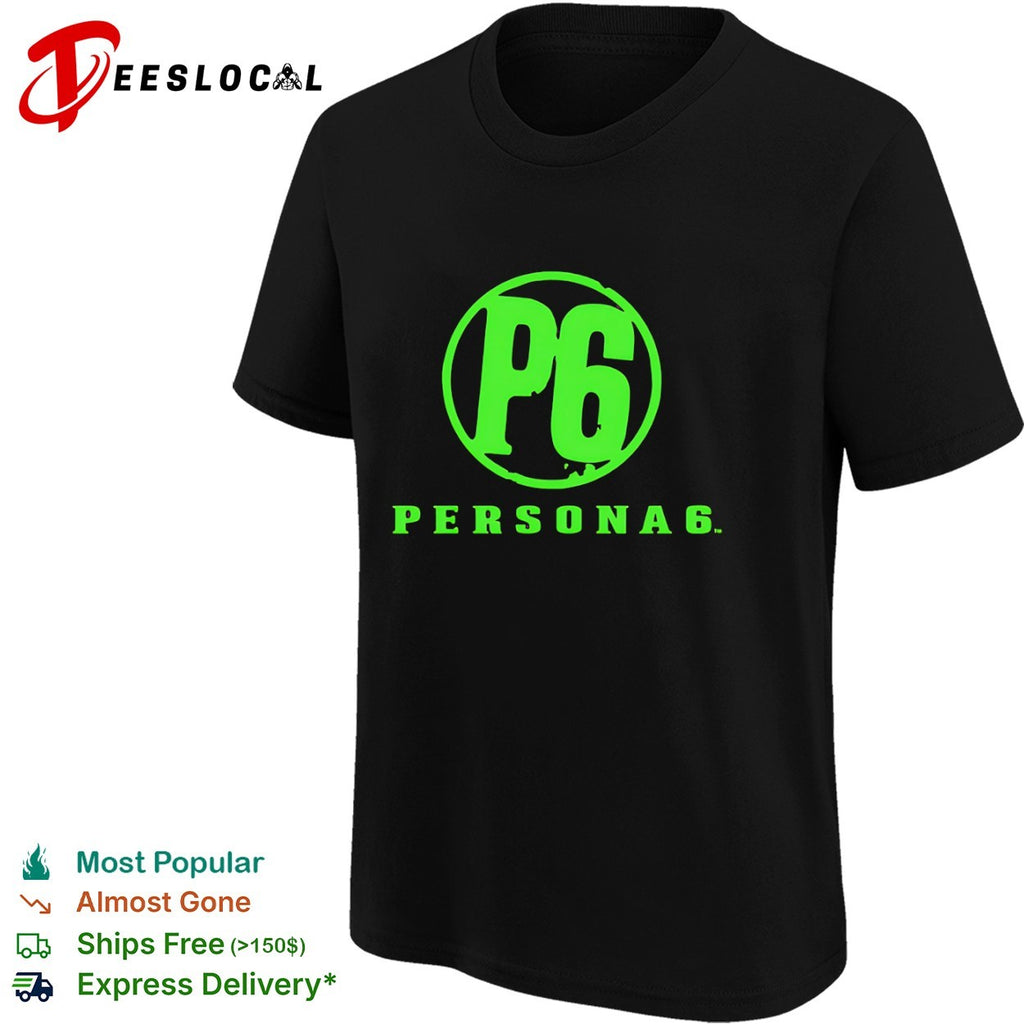 Persona 6 P6 Logo Gaming Video Game shirt