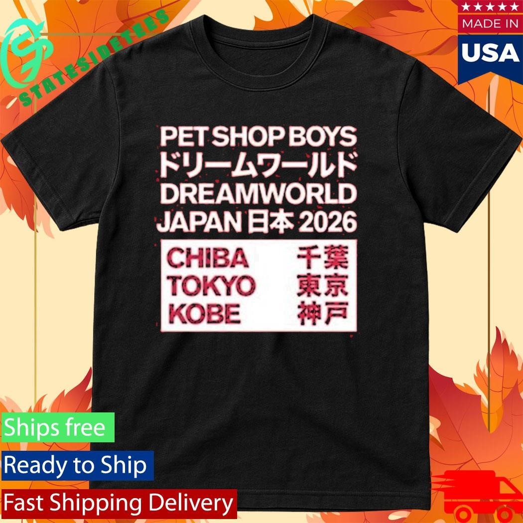 Pet Shop Boys Japan 2026 Chiba Tokyo Kobe Shirt