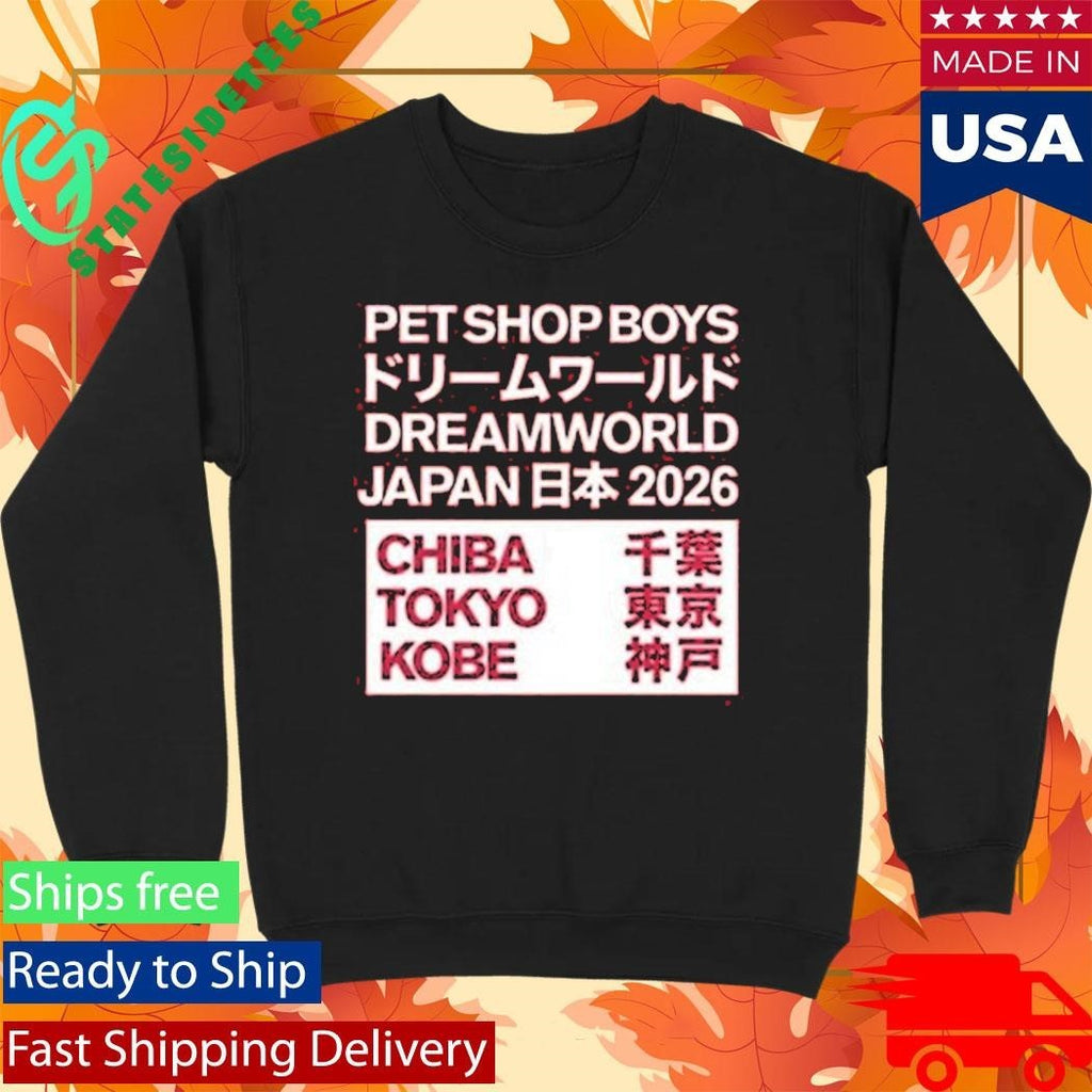 Pet Shop Boys Japan 2026 Chiba Tokyo Kobe Shirt