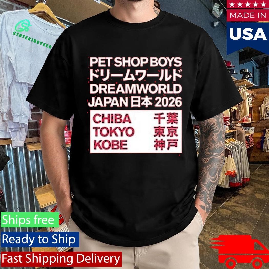 Pet Shop Boys Japan 2026 Chiba Tokyo Kobe Shirt