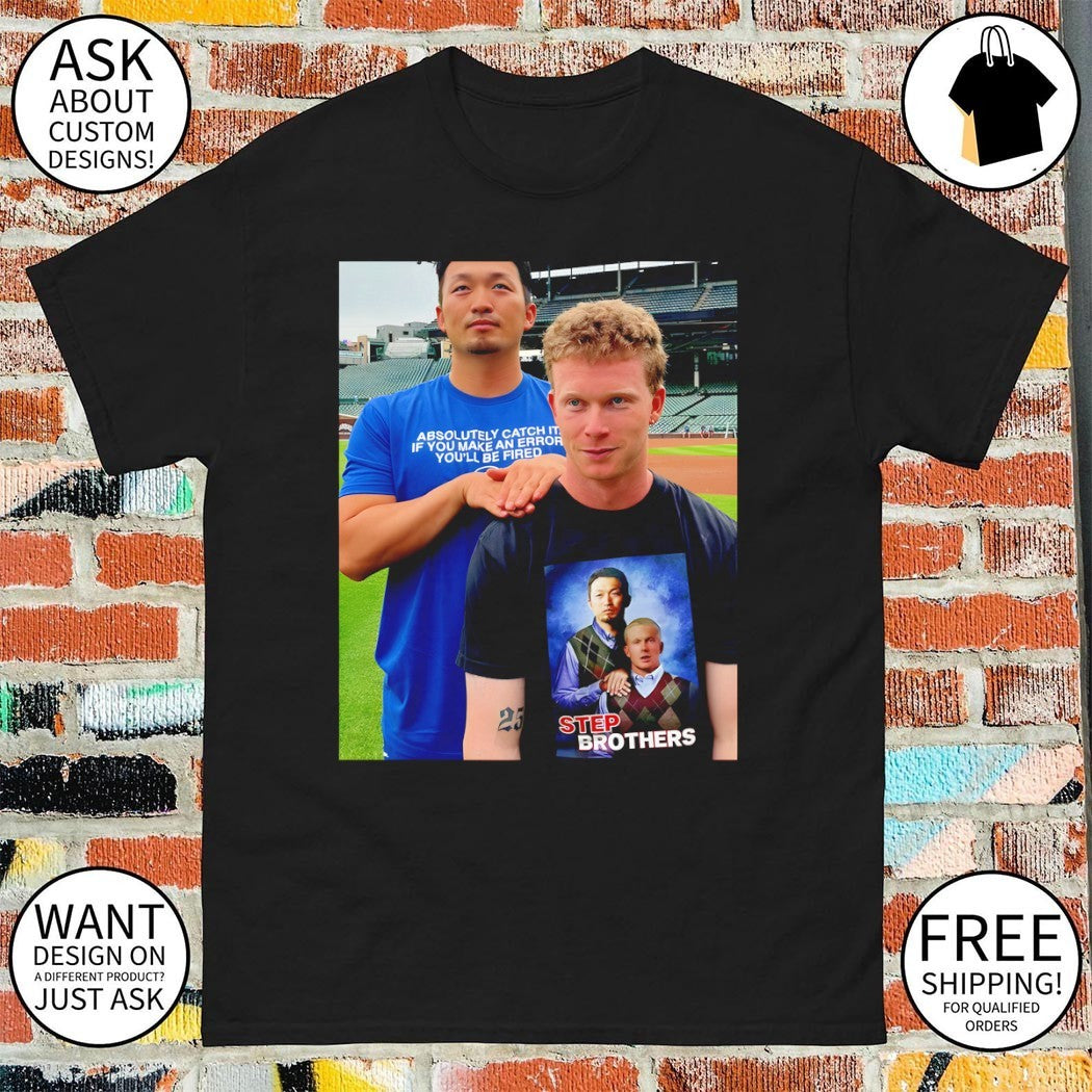 Pete Crow-Armstrong and Seiya Suzuki Chicago Cubs Baseball photo vintage shirt