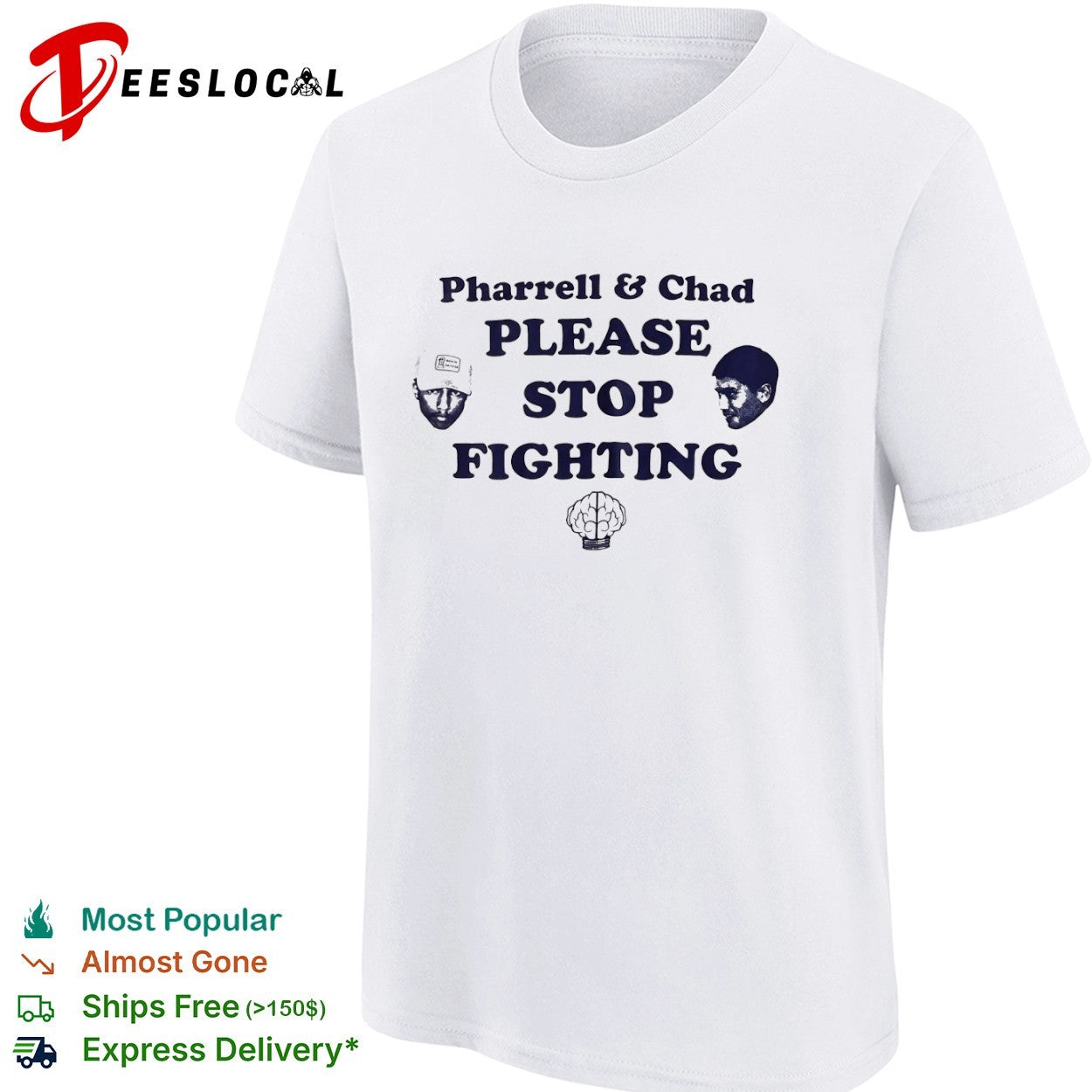 Pharrell Williams Chad Hugo The Neptunes please stop fighting shirt