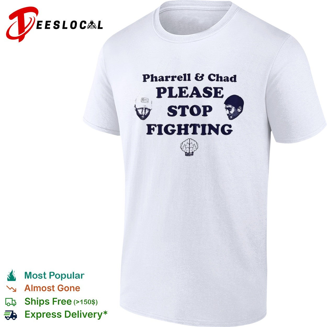 Pharrell Williams Chad Hugo The Neptunes please stop fighting shirt