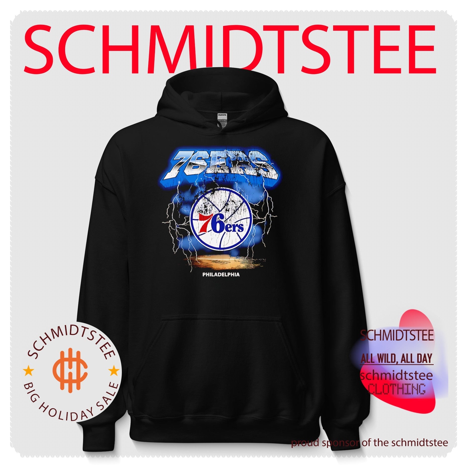 Philadelphia 76ers lighting vintage shirt