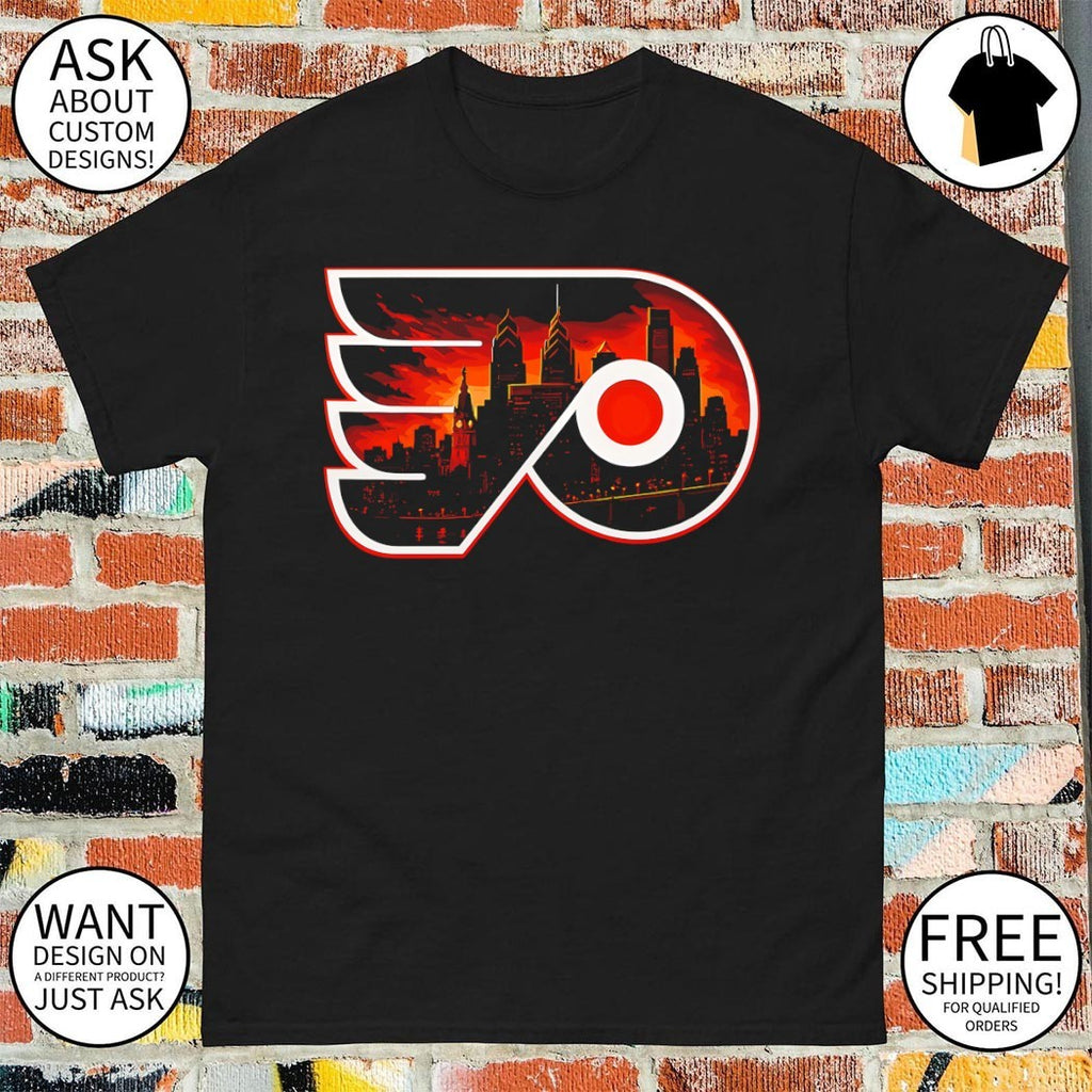 Philadelphia Flyers Hockey City Skyline logo 2026 shirt