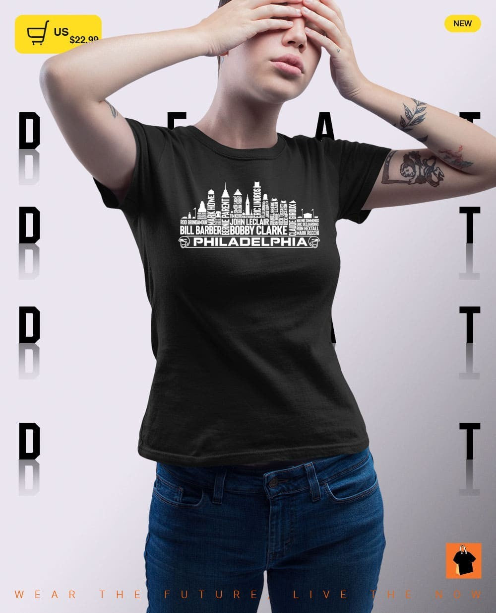 Philadelphia Flyers Hockey Greatest of all time team Legends City Skyline shirt
