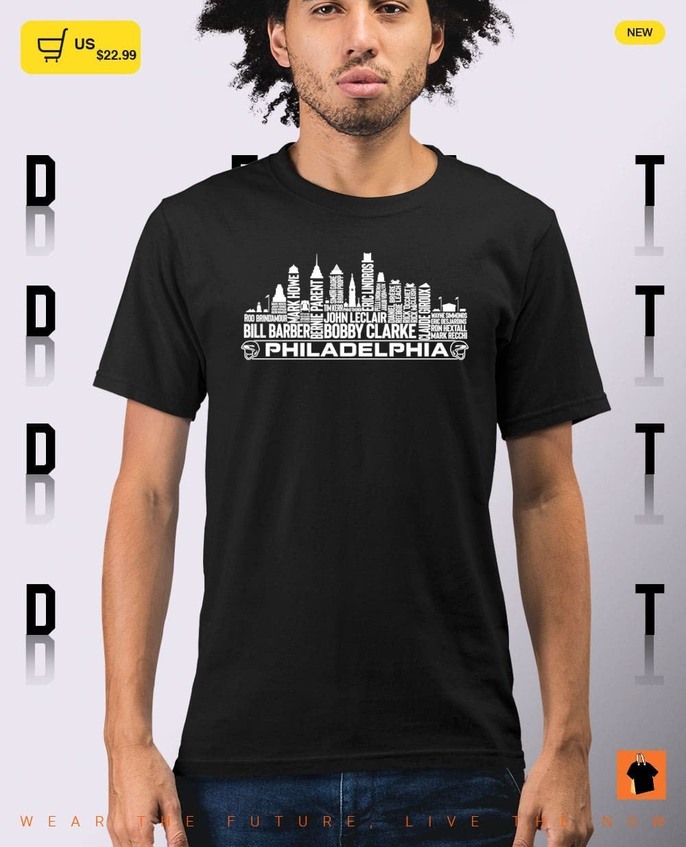 Philadelphia Flyers Hockey Greatest of all time team Legends City Skyline shirt
