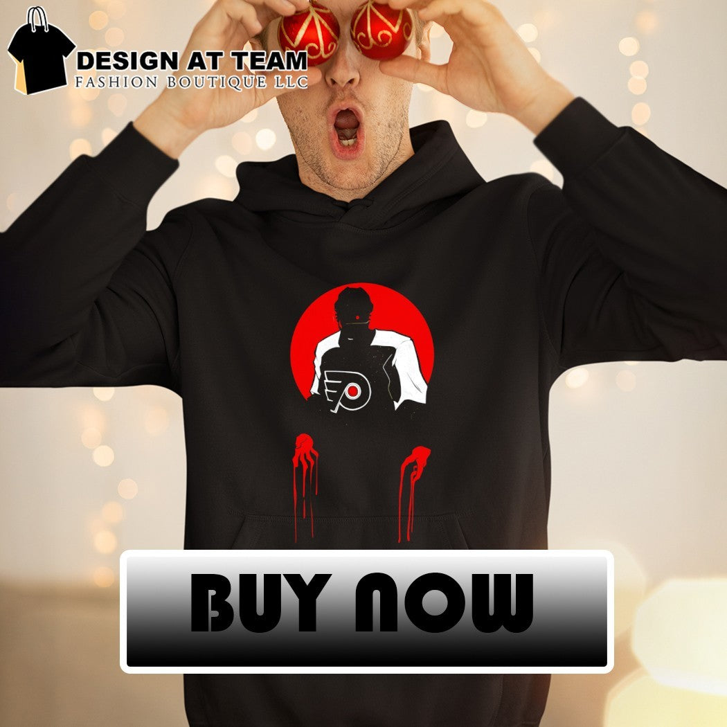 Philadelphia Flyers hockey horror blood shirt