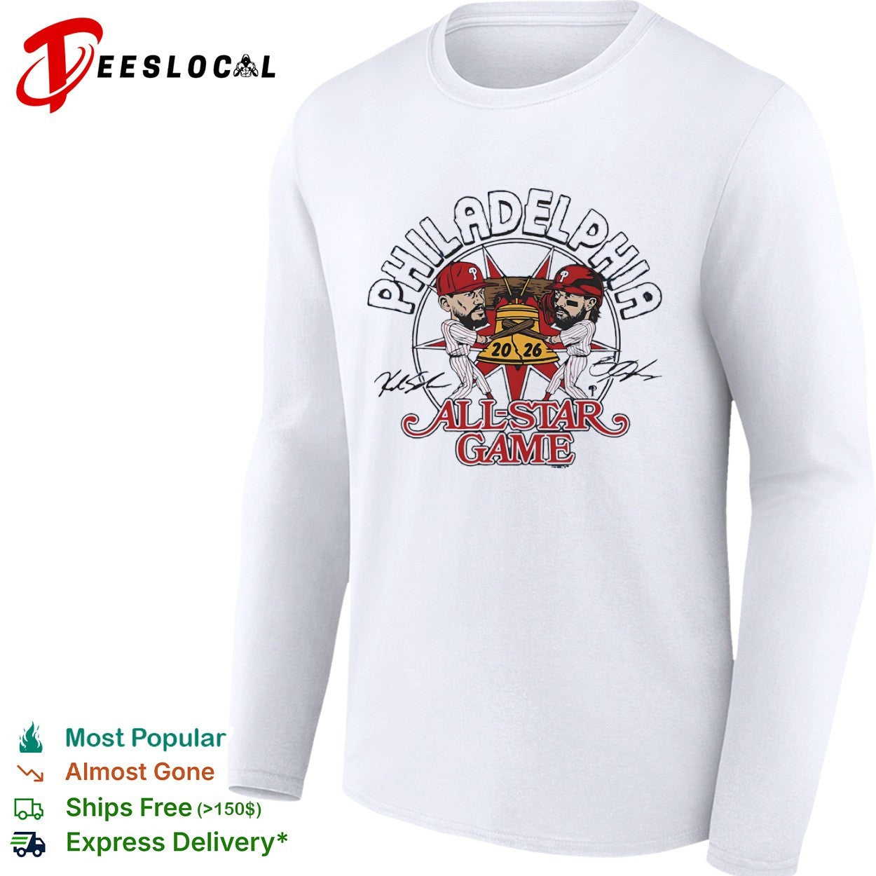 Philadelphia Phillies 2026 all star game bell players shirt