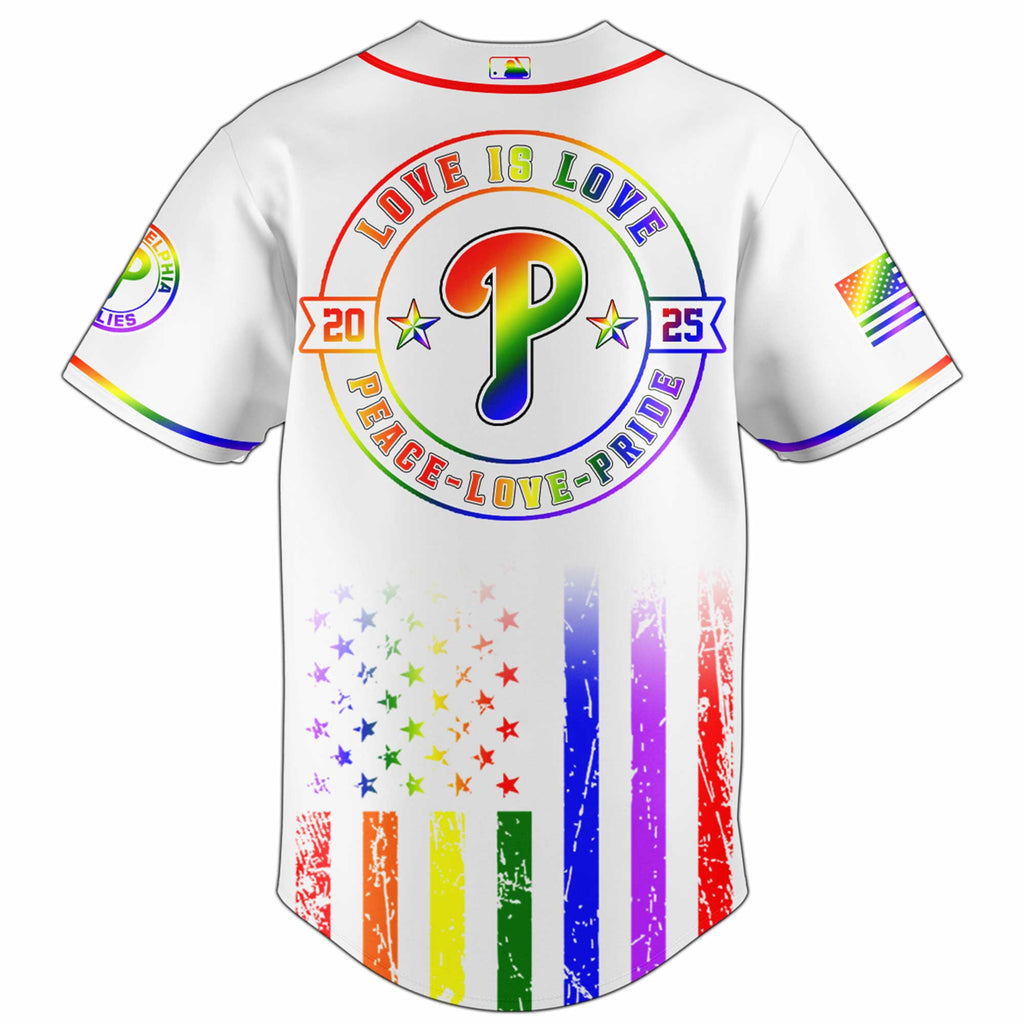 Philadelphia Phillies Happy Pride Month Baseball Jersey